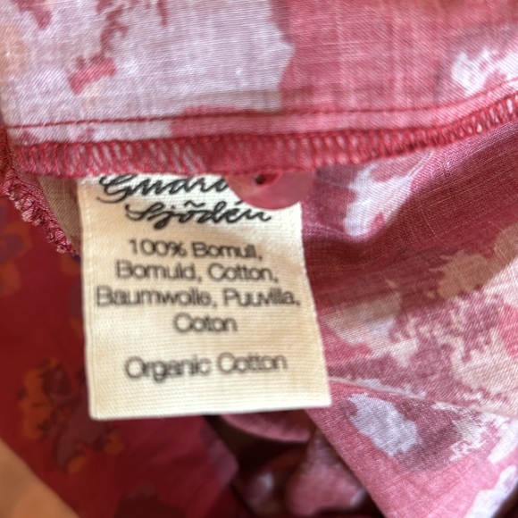 Gudrun Sjoden Woven “Petunia” Dress, Red Print, Size Medium - Picture 10 of 10